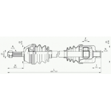 DRS6205.00 OPEN PARTS Приводной вал