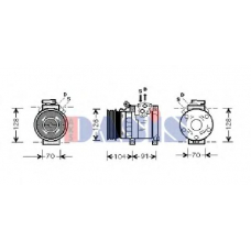 851363N AKS DASIS Компрессор, кондиционер