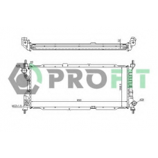 PR 5018A3 PROFIT Радиатор, охлаждение двигателя