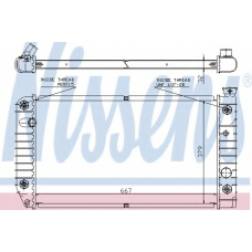 60968 NISSENS Радиатор, охлаждение двигателя