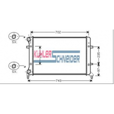 1300231 KUHLER SCHNEIDER Радиатор, охлаждение двигател