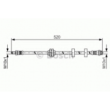 1 987 481 495 BOSCH Тормозной шланг