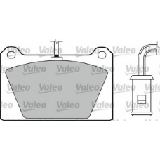 598116 VALEO Комплект тормозных колодок, дисковый тормоз