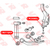 CR0116RP VTR Полиуретановый сайлентблок ниж