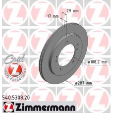 540.5308.20 ZIMMERMANN Тормозной диск