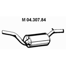 04.307.84 EBERSPACHER Средний глушитель выхлопных газов