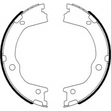 8DA 355 050-931 HELLA Комплект тормозных колодок, стояночная тормозная с