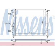 63924A NISSENS Радиатор, охлаждение двигателя