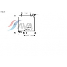 HYA2129 AVA Радиатор, охлаждение двигателя