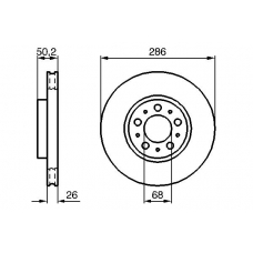 0 986 479 210 BOSCH Тормозной диск