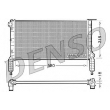 DRM09063 DENSO Радиатор, охлаждение двигателя