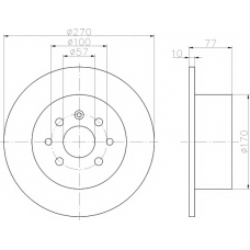 8DD 355 102-481 HELLA PAGID Тормозной диск