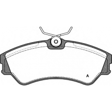 BPA0383.00 OPEN PARTS Комплект тормозных колодок, дисковый тормоз