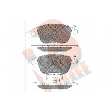 RB1866-200 R BRAKE Комплект тормозных колодок, дисковый тормоз