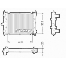 DRM32033 DENSO Радиатор, охлаждение двигателя