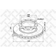 85-00752-SX STELLOX Тормозной диск