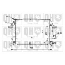 QER1870 QUINTON HAZELL Радиатор, охлаждение двигателя