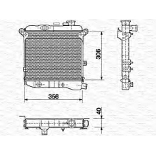 350213451000 MAGNETI MARELLI Радиатор, охлаждение двигателя