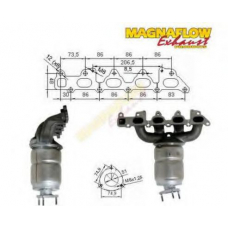 75805 MAGNAFLOW Катализатор