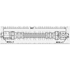 BBH6944 BORG & BECK Тормозной шланг