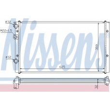 65248 NISSENS Радиатор, охлаждение двигателя