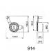 BE-914 JAPANPARTS Устройство для натяжения ремня, ремень грм