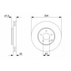 0 986 479 333 BOSCH Тормозной диск