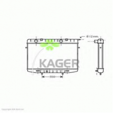 31-0783 KAGER Радиатор, охлаждение двигателя