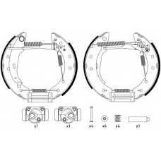 8DB 355 022-681 HELLA Комплект тормозных колодок