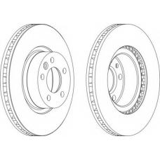 DDF1254-1 FERODO Тормозной диск