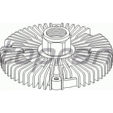302 003 TOPRAN Сцепление, вентилятор радиатора
