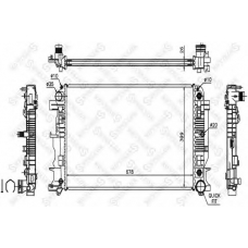 10-26553-SX STELLOX Радиатор, охлаждение двигателя