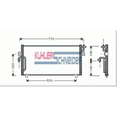 1624201 KUHLER SCHNEIDER Конденсатор, кондиционер