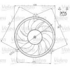 696070 VALEO Вентилятор, охлаждение двигателя