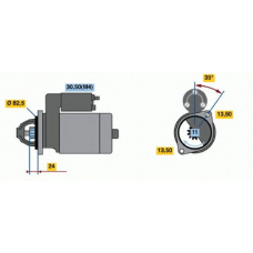 0 001 362 303 BOSCH Стартер