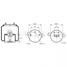 MLF8042 MERITOR Кожух пневматической рессоры