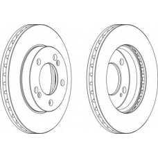 DDF1627-1 FERODO Тормозной диск