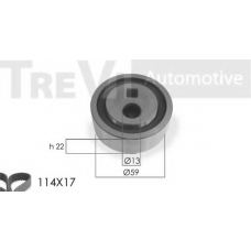 KD1019 TREVI AUTOMOTIVE Комплект ремня ГРМ