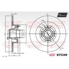 875349.6985 MAXTECH Тормозной диск