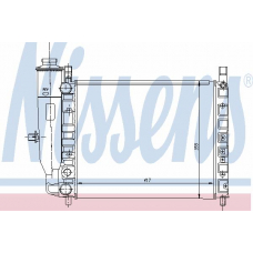 61920 NISSENS Радиатор, охлаждение двигателя