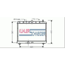 2700051 KUHLER SCHNEIDER Радиатор, охлаждение двигател