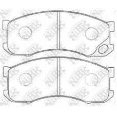 PN3346 NiBK Комплект тормозных колодок, дисковый тормоз