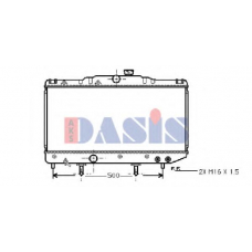 211410N AKS DASIS Радиатор, охлаждение двигателя