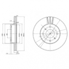 BG2567 DELPHI Тормозной диск