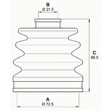 SJK7041.00 OPEN PARTS Комплект пылника, приводной вал