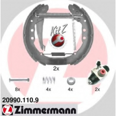 20990.110.9 ZIMMERMANN Комплект тормозных колодок