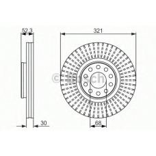 0 986 479 690 BOSCH Тормозной диск