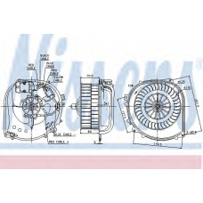 87100 NISSENS Вентилятор салона