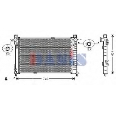 121720N AKS DASIS Радиатор, охлаждение двигателя