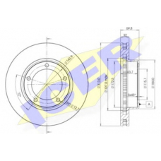 78BD1265-2 ICER Тормозной диск